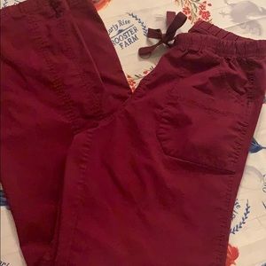 Wonderwink Burgundy scrubs set